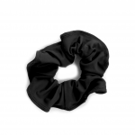matt black gym scrunchie lycra