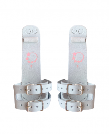 premium gymnastics leather dowel hand guards with buckle