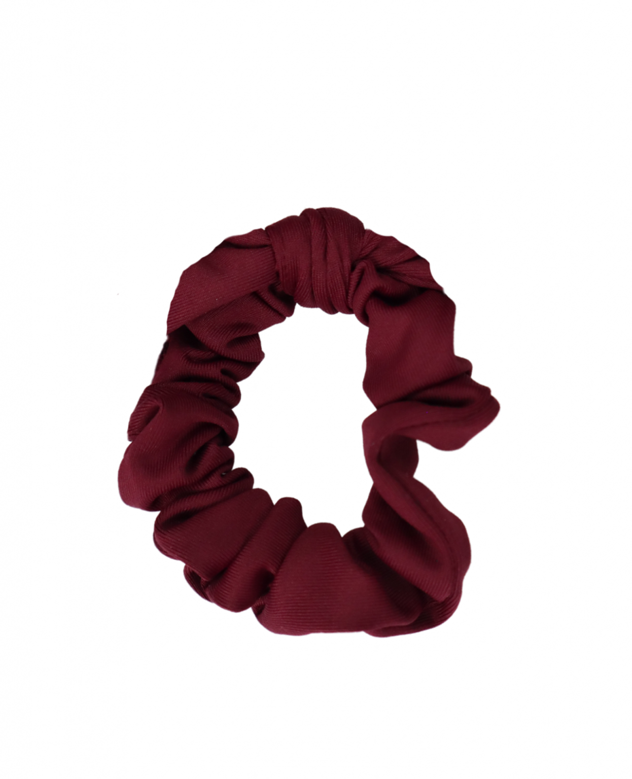 scrunchie_lycra_burgundy lycra scrunchie burgundy