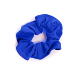 royal blue lycra hair scrunchie for gymnastics