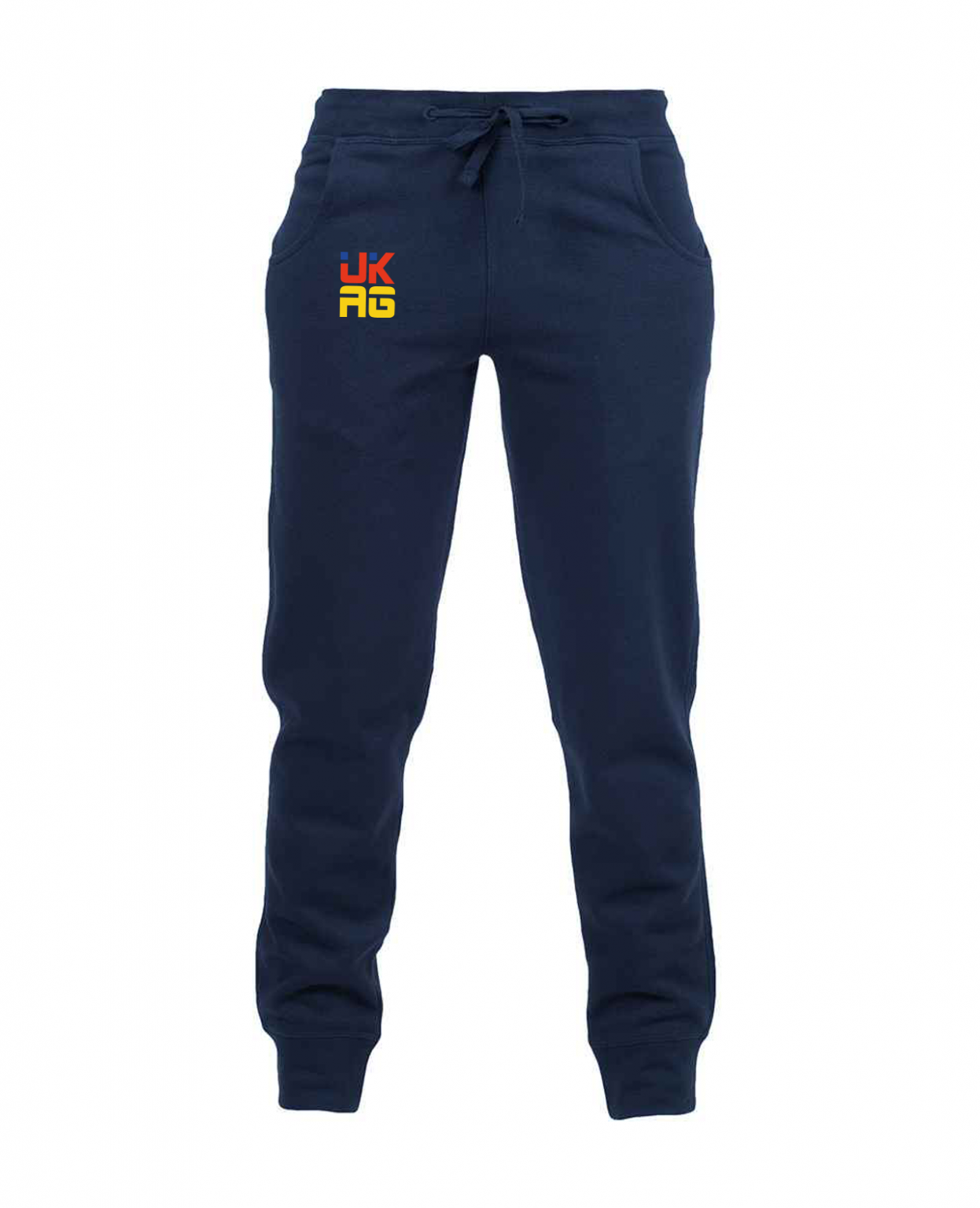 UKAG-women-joggers-front-navy