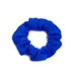 blue lycra gymnastics scrunchie