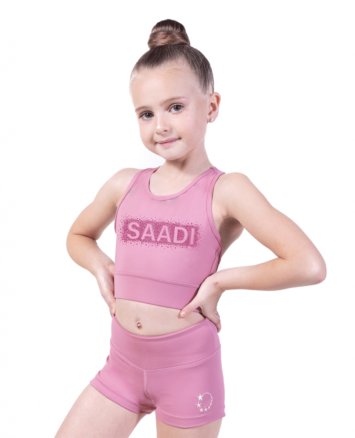 Saadi GC Love me Knot Top Dusky Pink Scatter