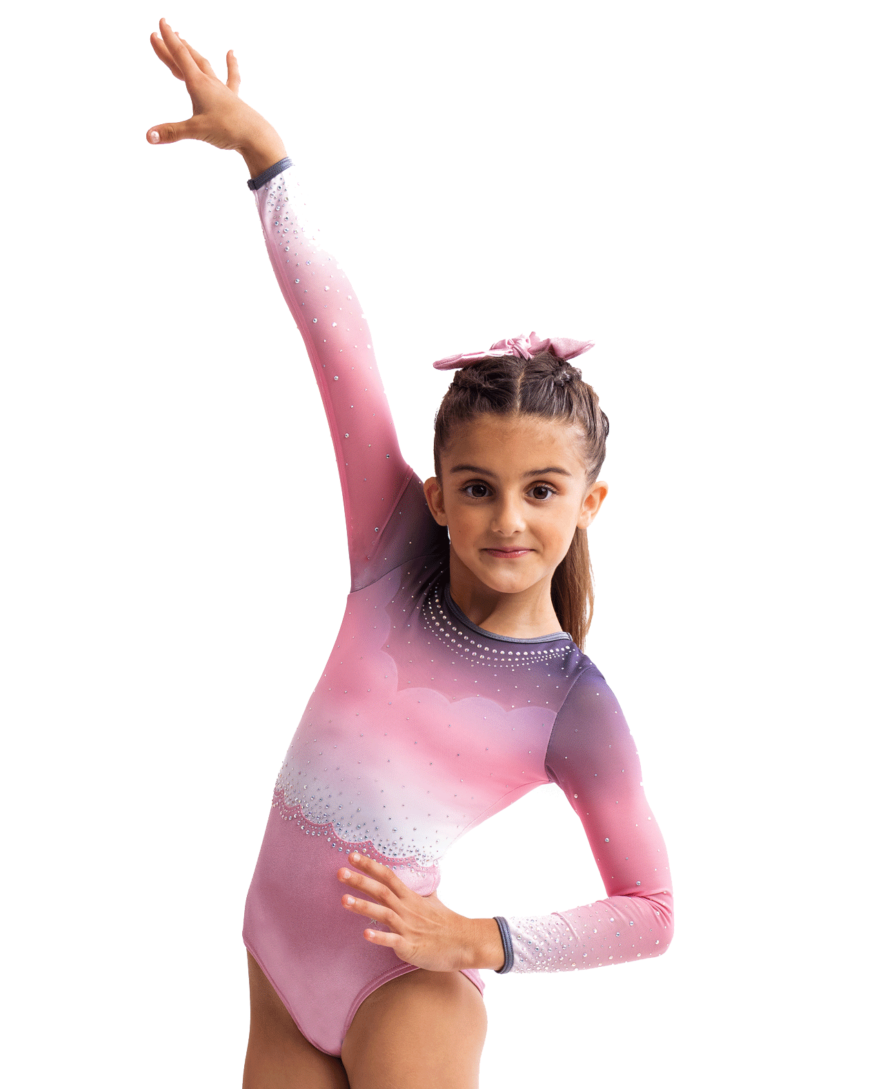 Ombre Pink Competition Leotard