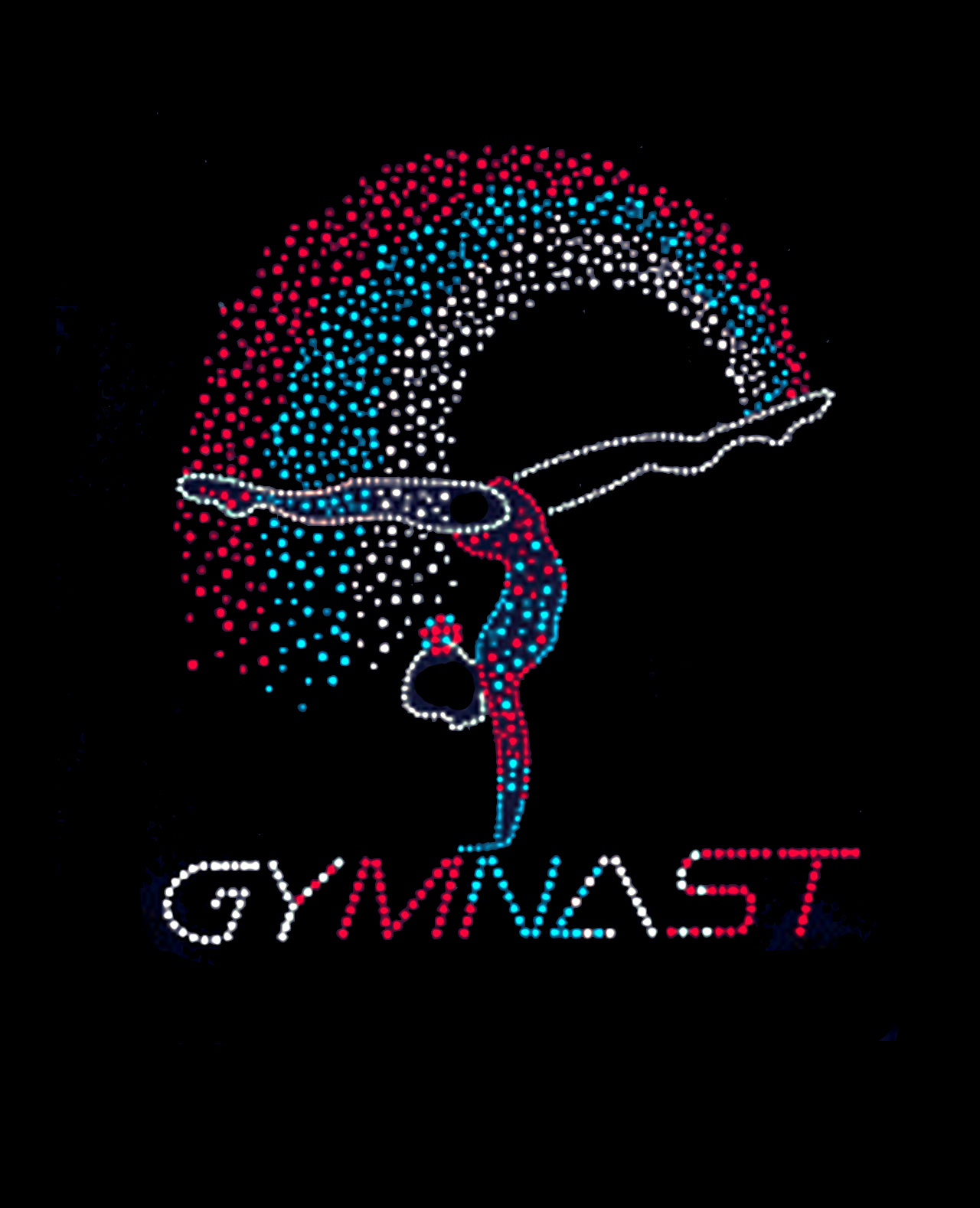 B47-GB-spray Gymnastics Spray Motif for onesie and hoodie