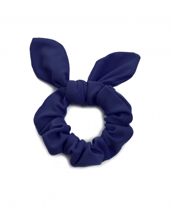 navy lycra gymnastics hair bow
