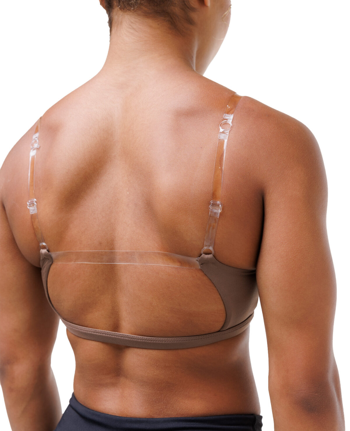 nude multiway invisible gymnast cheer dance bras for under leotards and cheer uniforms