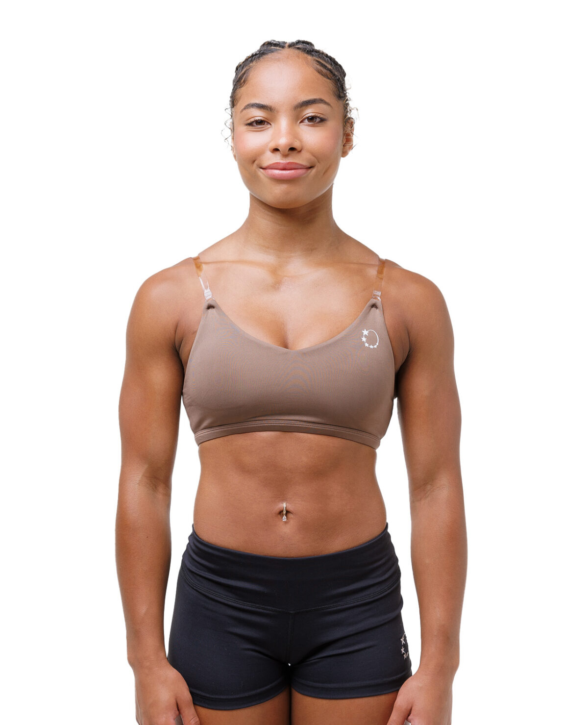 nude multiway invisible gymnast cheer dance bras for under leotards and cheer uniforms