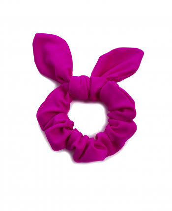 plum scrunchie bow lycra
