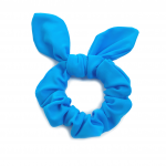 gymnastics lycra blue scrunchie bow