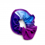ombre purple blue white scrunchie lycra