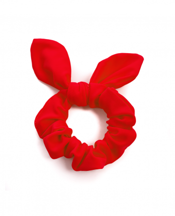 red lycra gymnastics hair bow