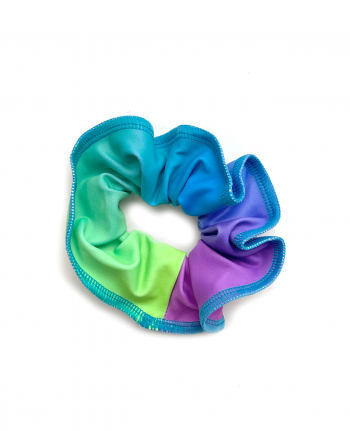 ombre green blue purple midnight scrunchie