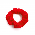 red lycra gymnastics hair scrunchie