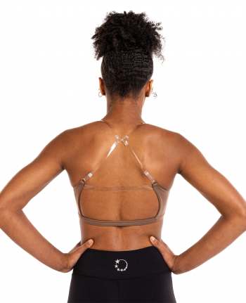 Invisible Multiway Back Sports Bra Brown