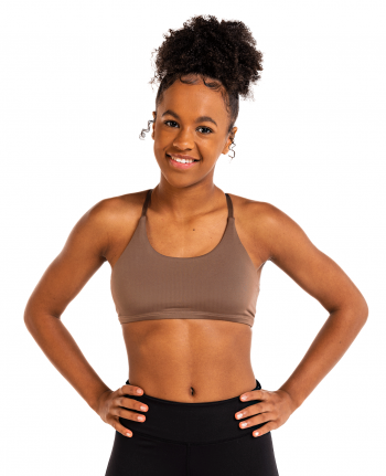Multiway Back Lycra Sports Bra Dark Nude