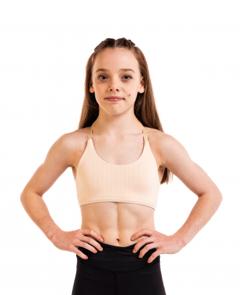 Multiway gymnastics Cheer Dance Sports Bra Light Nude