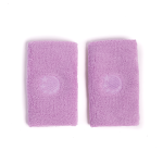 lilac gymnastics bars sweatbands self coloured logo