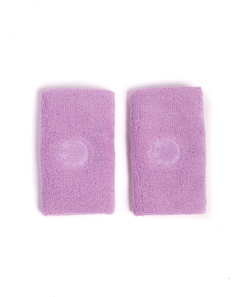 lilac gymnastics bars sweatbands self coloured logo
