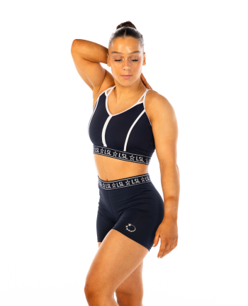 Gymnastics Training Set in lycra with longer length shorts