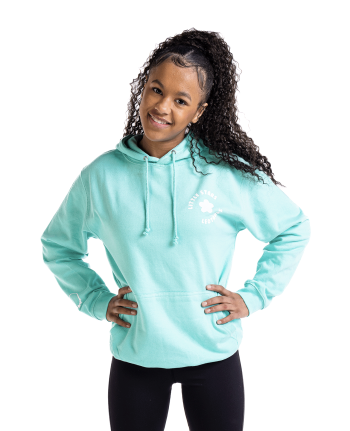 trendy 2023 graphic gymnastics athleisure hoodie mint