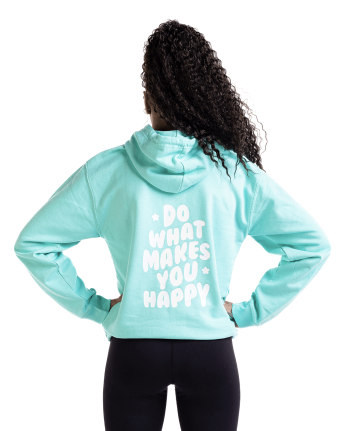 trendy 2023 graphic gymnastics athleisure hoodie mint