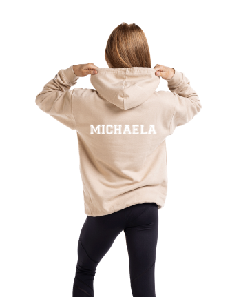 trendy 2023 graphic gymnastics athleisure hoodie sand personalise