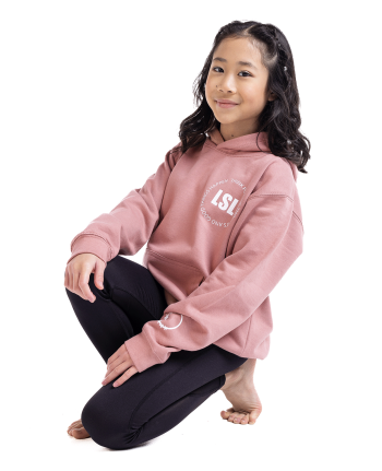 trendy 2023 graphic gymnastics athleisure hoodie pink
