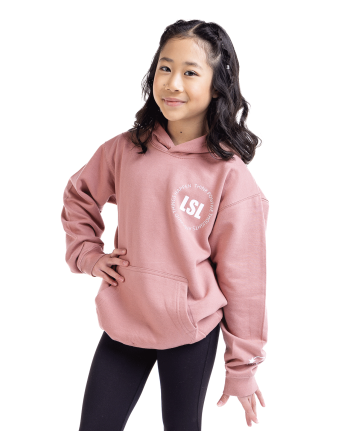 trendy 2023 graphic gymnastics athleisure hoodie pink