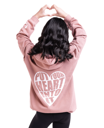 trendy 2023 graphic gymnastics athleisure hoodie pink