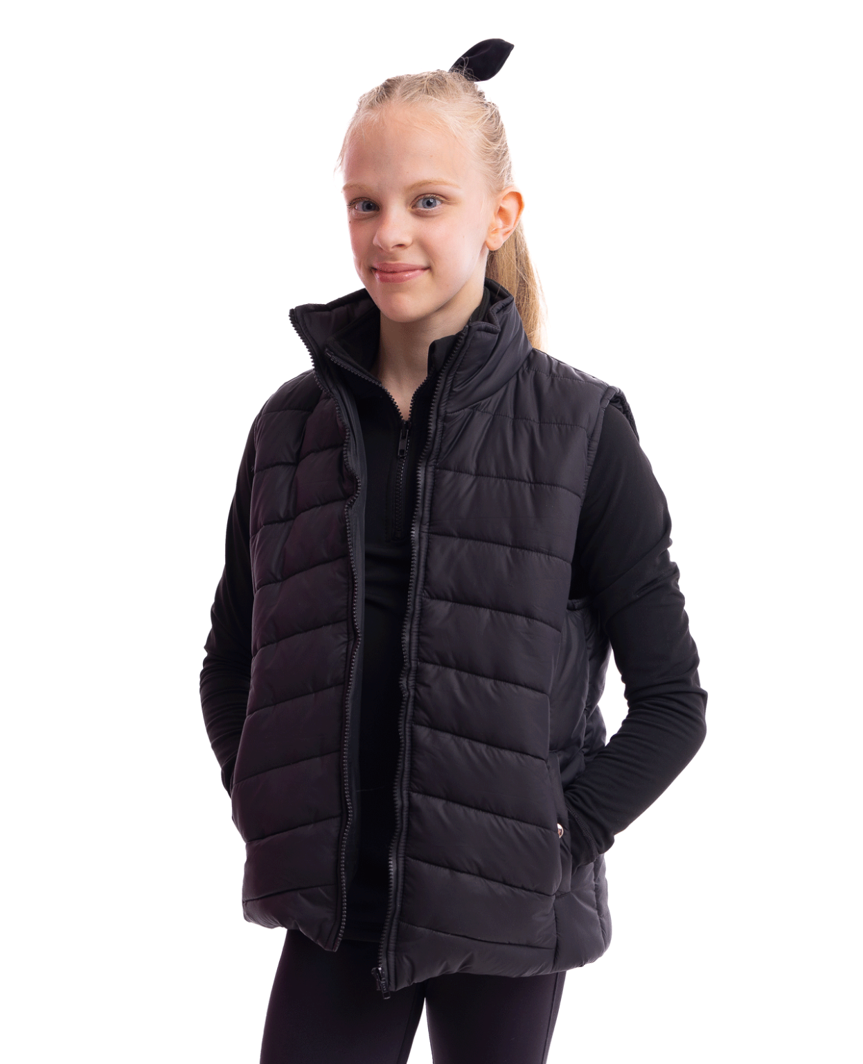 Gymnastics club gilet black