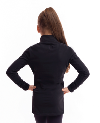 raglan gymnastics zip sports top