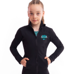 raglan gymnastics zip sports top