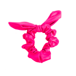 self coloured classic pink chintz gymnastics scrunchie bow