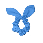 forte blue gymnastics scrunchie bow