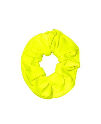 neon yellow lumen scrunchie