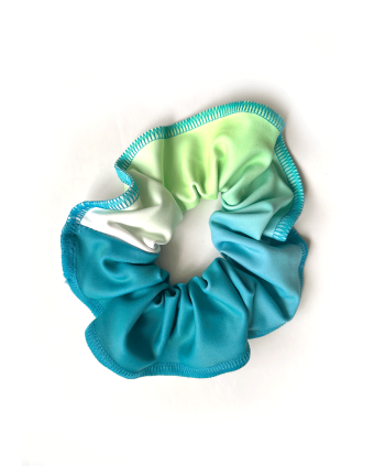 scrunchie ombre green lime