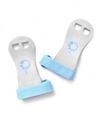 premium artistic gymnastics palm grip guards bars blue velco