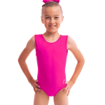 lycra training tank open back red club design leotard