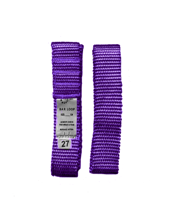 Gymnastics Bar Loops for shiny bar practice purple