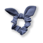 Scrunchie bow slate grey lycra matches knight leotard