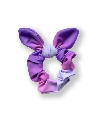 ombre pink purple lilac scrunchie bow