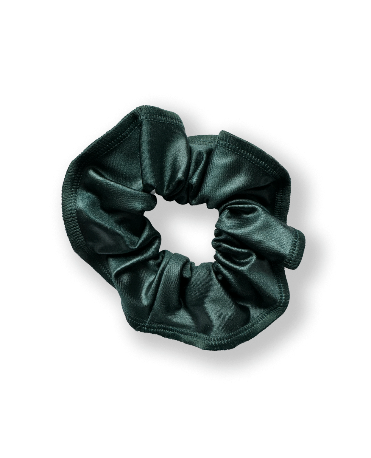 Scrunchie bow forest green chintz lycra matches knight leotard