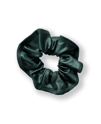 Scrunchie bow forest green chintz lycra matches knight leotard