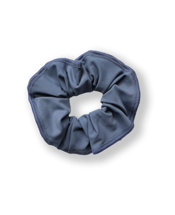 Scrunchie slate grey lycra matches knight leotard