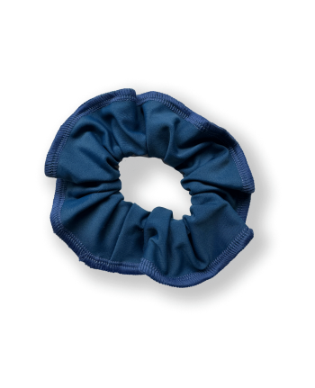 Scrunchie indigo lycra matches knight leotard