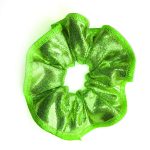 gymnastics hair scrunchie lime green