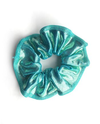 mint scrunchie for gymnastics hair