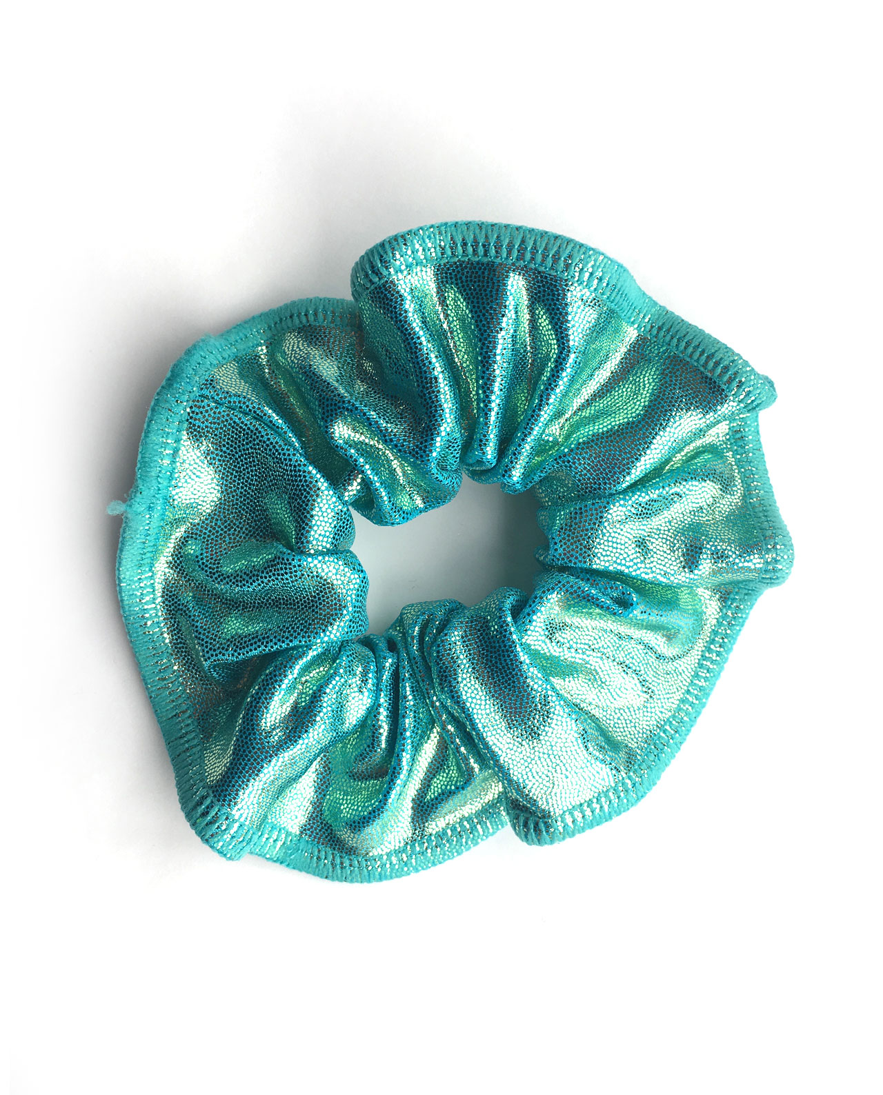mint scrunchie for gymnastics hair