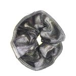 silver steel gymnastics hair scrunchie